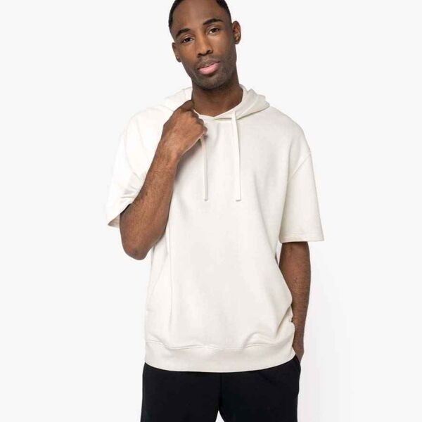 Native Spirit Native Spirit Unisex French Terry Hooded Short Sleeve Sweatshirt NS406 Native Spirit Unisex French Terry Hooded Short Sleeve Sweatshirt Thumbnail