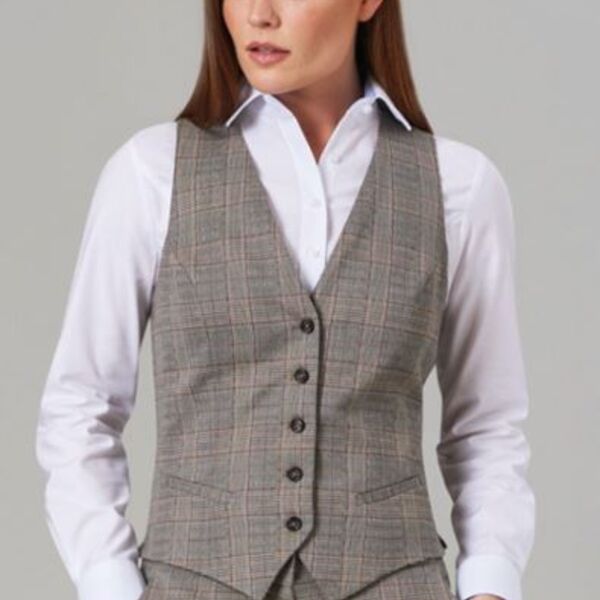 Brook Taverner Olivia Check Waistcoat 2363 Olivia Check Waistcoat Thumbnail