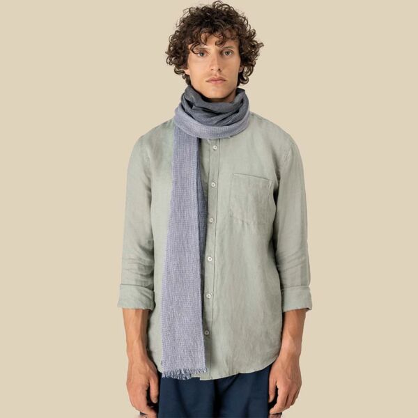 Spasso Graphite Ink Striped Scarf Thumbnail