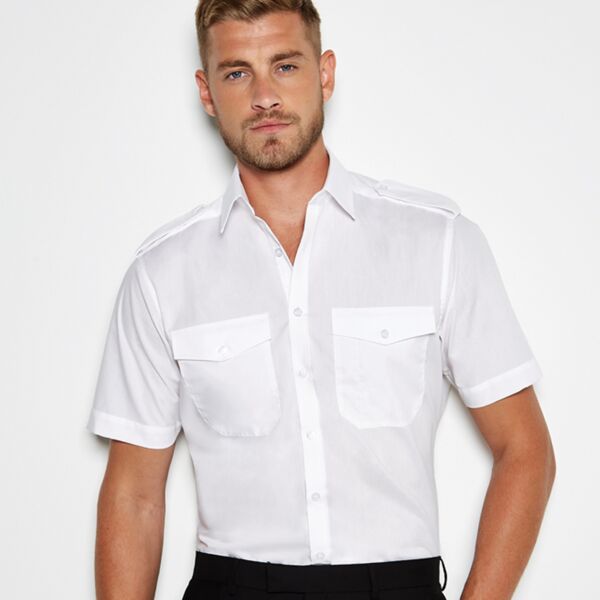 Kustom Kit Kustom Kit Short Sleeve Tailored Pilot Shirt K133 Kustom Kit Short Sleeve Tailored Pilot Shirt Thumbnail