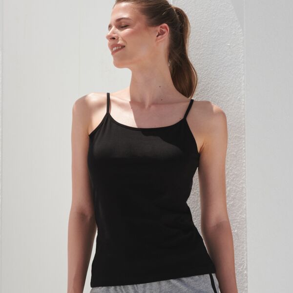 SF Ladies Feel Good Stretch Spaghetti Vest Thumbnail