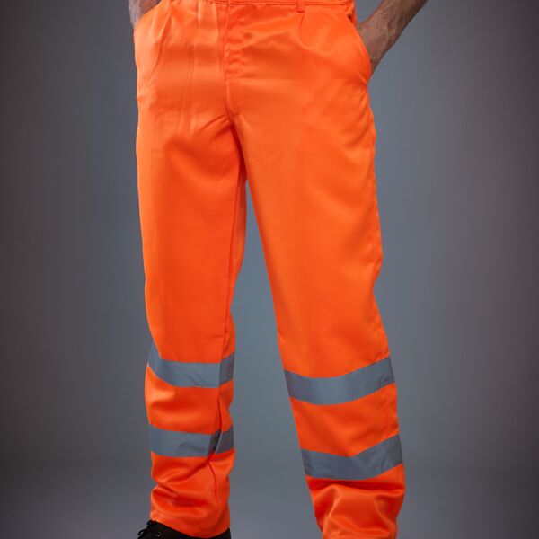 Yoko Yoko Hi-Vis Poly/Cotton Work Trousers YK300 Yoko Hi-Vis Poly/Cotton Work Trousers Thumbnail
