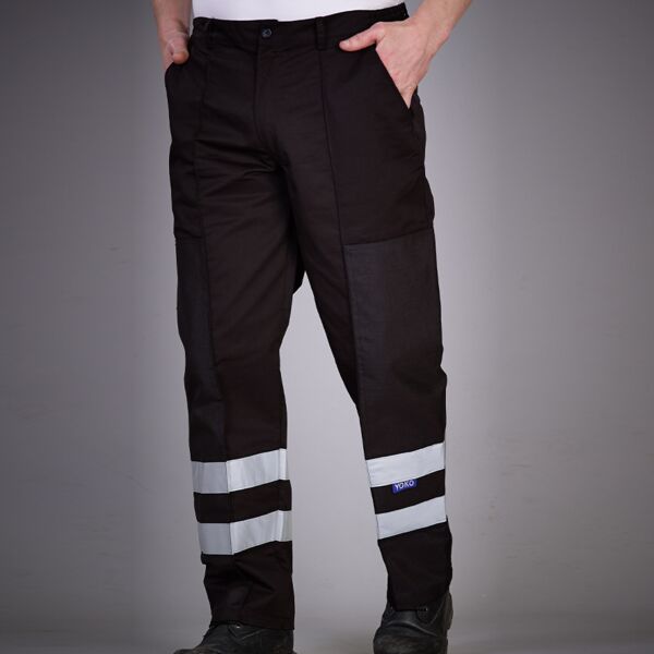 Yoko Yoko Reflective Poly/Cotton Ballistic Trousers YK302 Yoko Reflective Poly/Cotton Ballistic Trousers Thumbnail